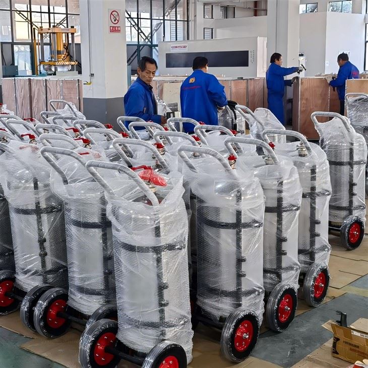 Data Center Lithium Battery Fire Extinguisher Stainless Steel Coldfire UPS Battery Room Protection factory
